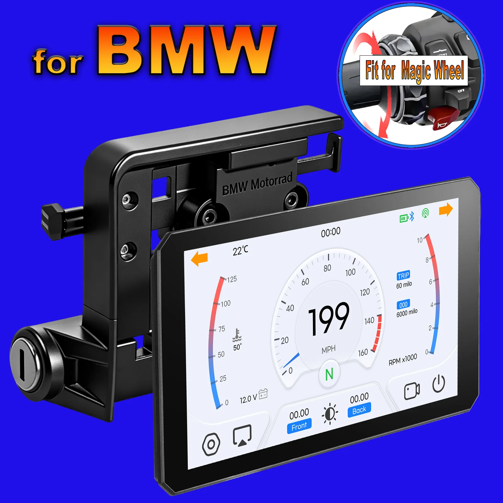 

Carplay for bmw XR M1000 R1200GS R1250GS S1000XR R1300GS 7 Inch Portable Motorcycle Navigator CarPlay Android Auto Navigator
