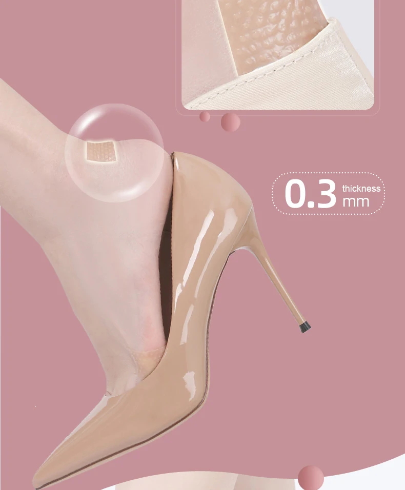 Fersenkissen für High Heels, Bionisches Silikongel, Multifunktionales Unsichtbares Klebepflaster für Damen, Schuhzubehör – Detail 6