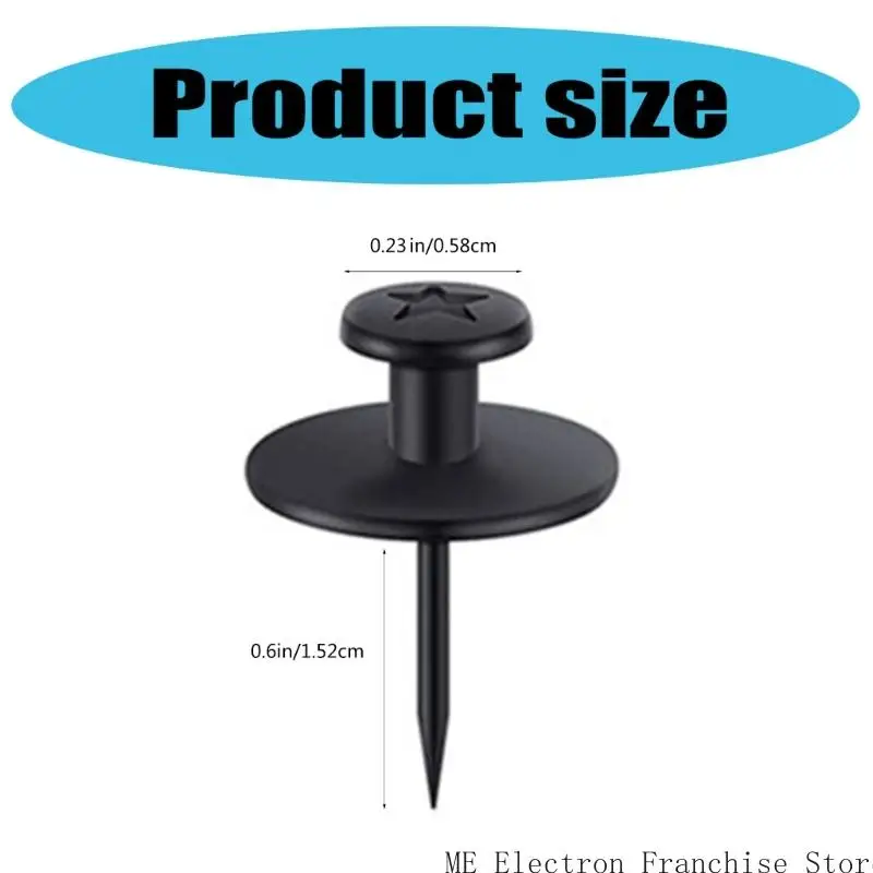 T5EA 30PCS Плоская головка PUL PIN -штифт I формируйте металлические штифты для доски объявлений в плане изъятной платы плава