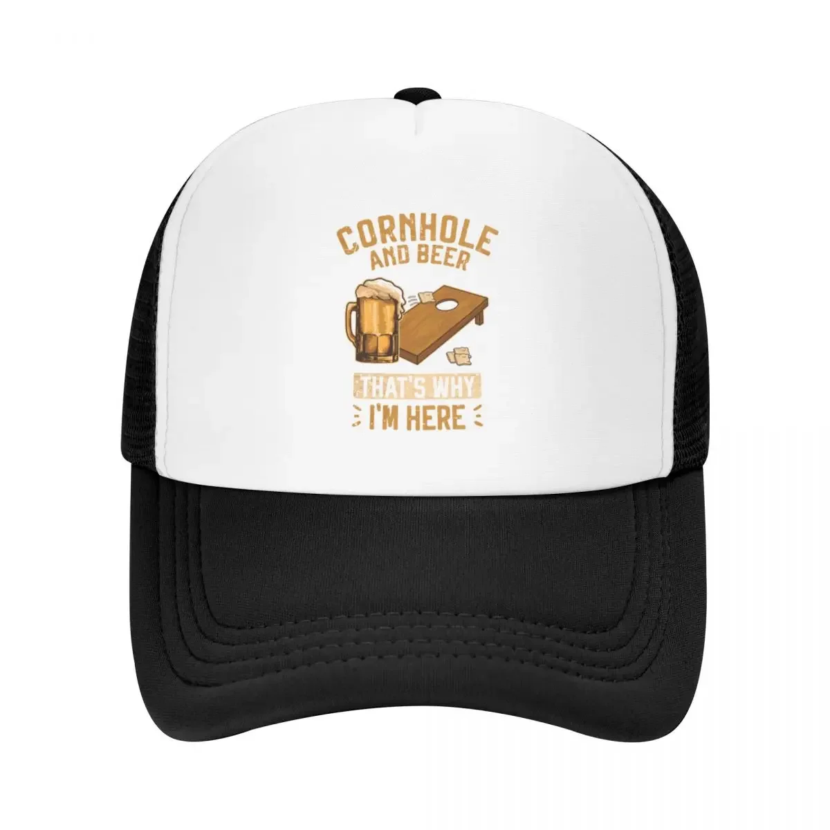 Cornhole and Beer that's why I'm Here Sack Toss Game Baseball Cap Christmas Hat cute Men's Luxury Women's