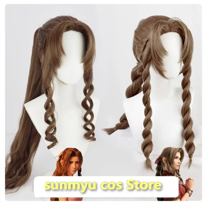 

Final Fantasy VII Aerith Косплей Парик около 85 см