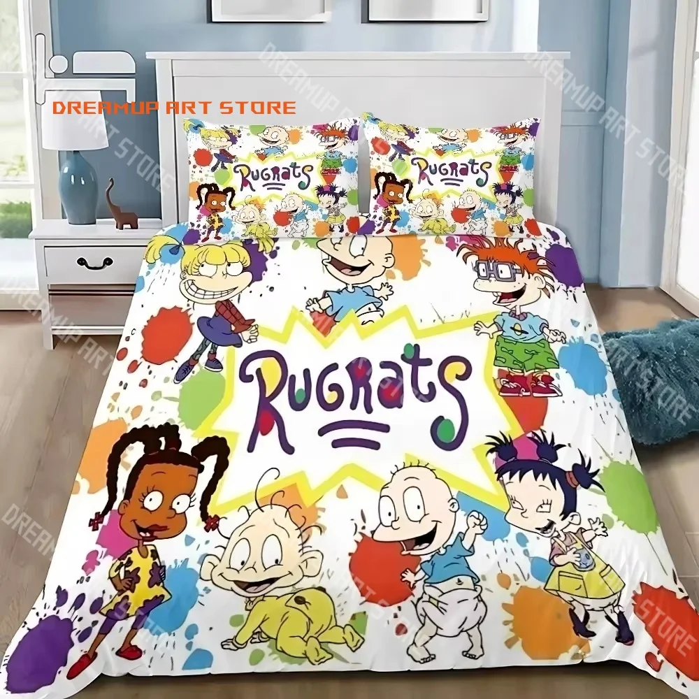 2026 3D Print Rugrats Cartoon Bedding Set Single Twin Full Queen King Size Bed Set Adult Kid Bedroom Duvetcover Set