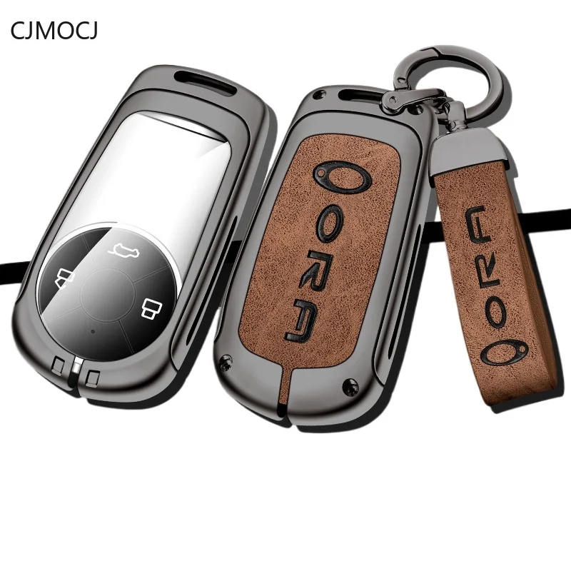 

Premium Zinc Alloy Key Cover Case for ORA Good Cat GT / Ballet Cat / Lightning Cat (2024) - Protective Key Fob Shell Keybag