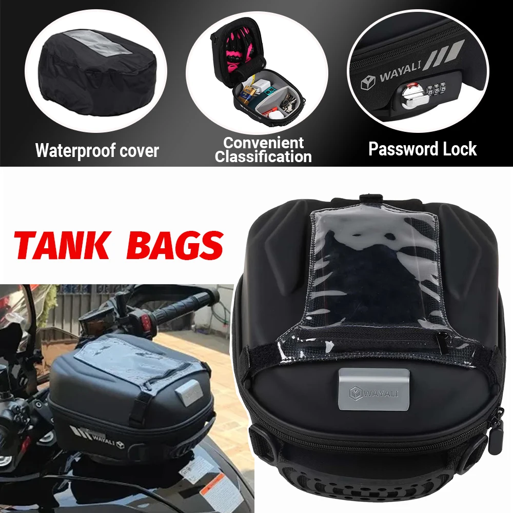 Motorcycle Tank Bag for VOGE DS900X 900DSX DSX900 DSX 900 DSX 900X 5.5L Large Capacity Detachable With Password Lock Storage Bag