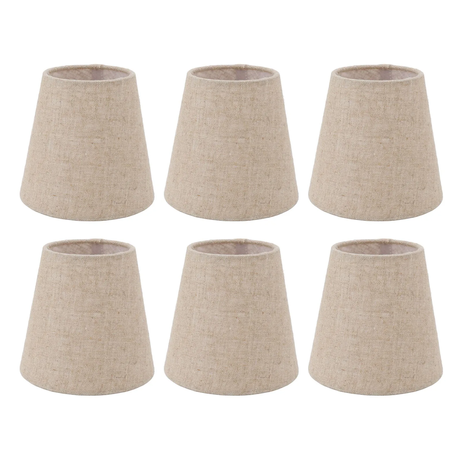 Small Lamp Shade Clip On  Linen Fabric Lampshade for Candle Bulbs Lighting Accessories Lighting Accessories Lamp Shade