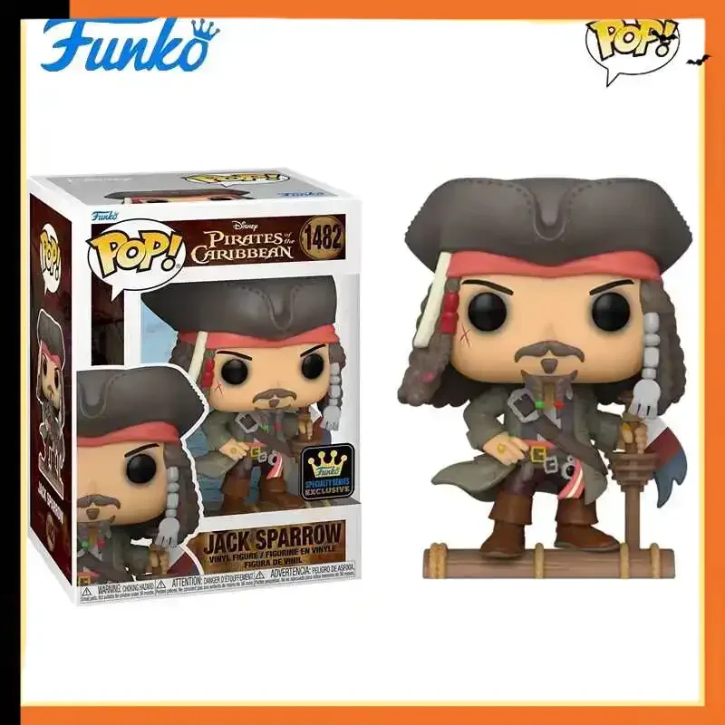 

Funko POP Original Pirates of The Caribbean Anime Figure Jack Sparrow 1482 Action Figure Toys for Boys Girls Kids Gift