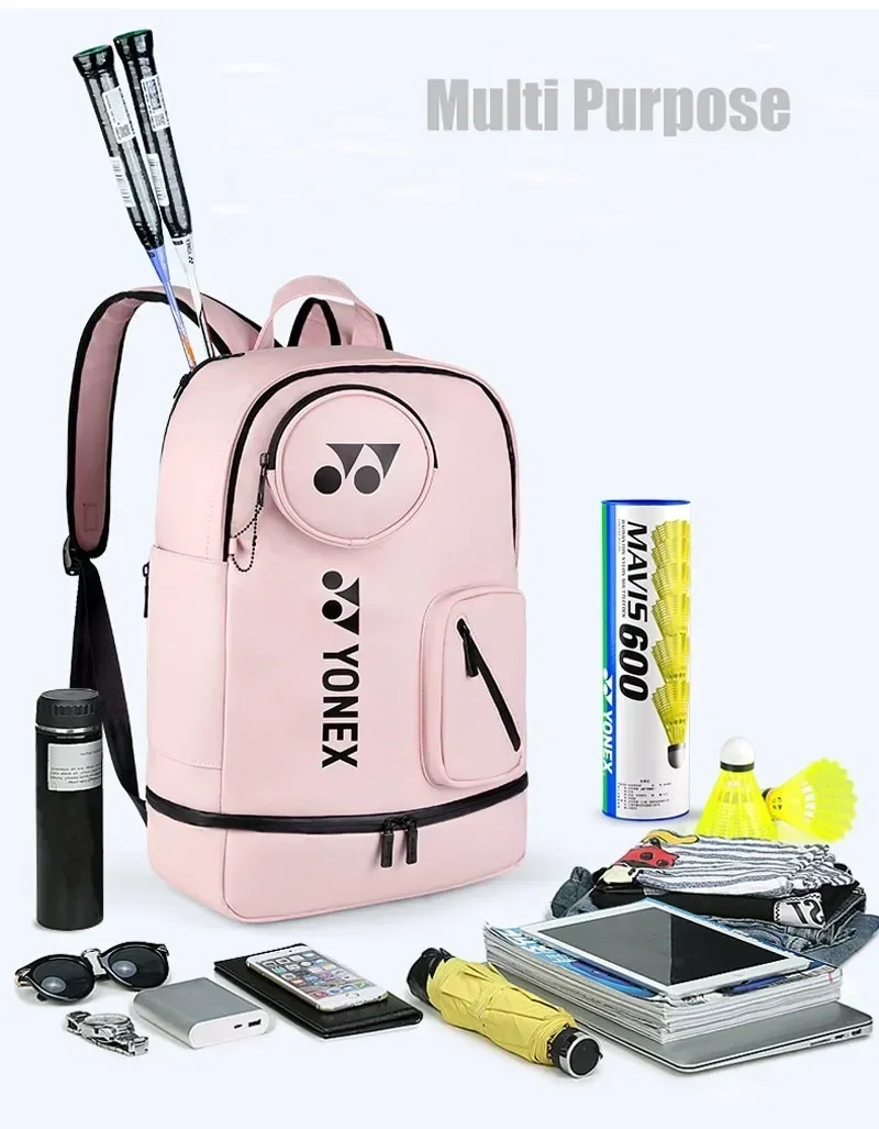 Yonex hochwertige Pu Badminton schläger Sport rucksack Tennis schläger Umhängetasche mit unabhängiger Schuhs chicht Hilfs tasche