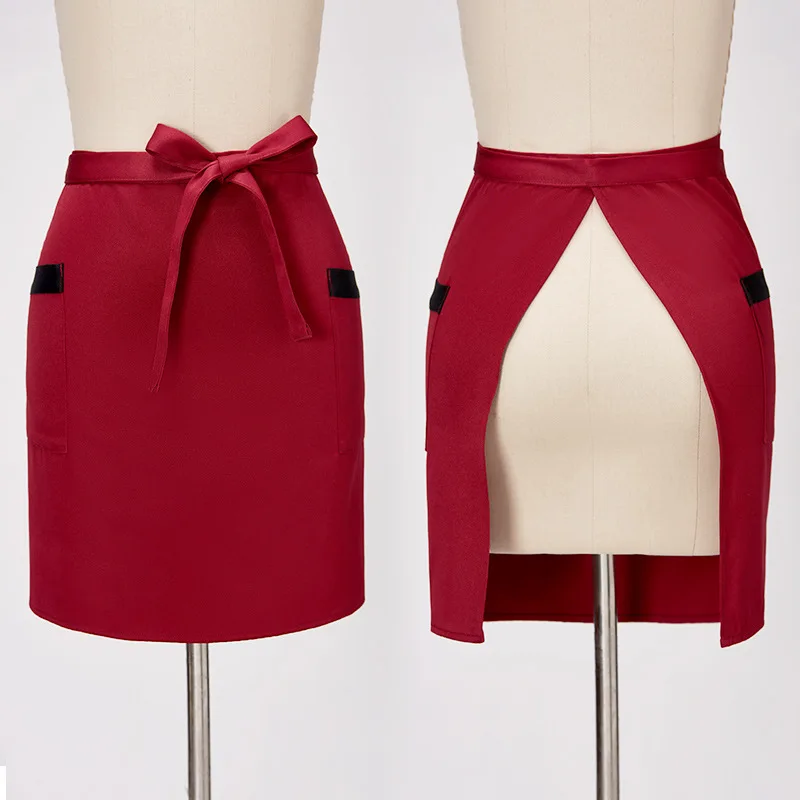 カスタマイズされたロゴ,シェフ,キッチン,ダイニングルーム,ウェイター,卸売のハーフエプロン