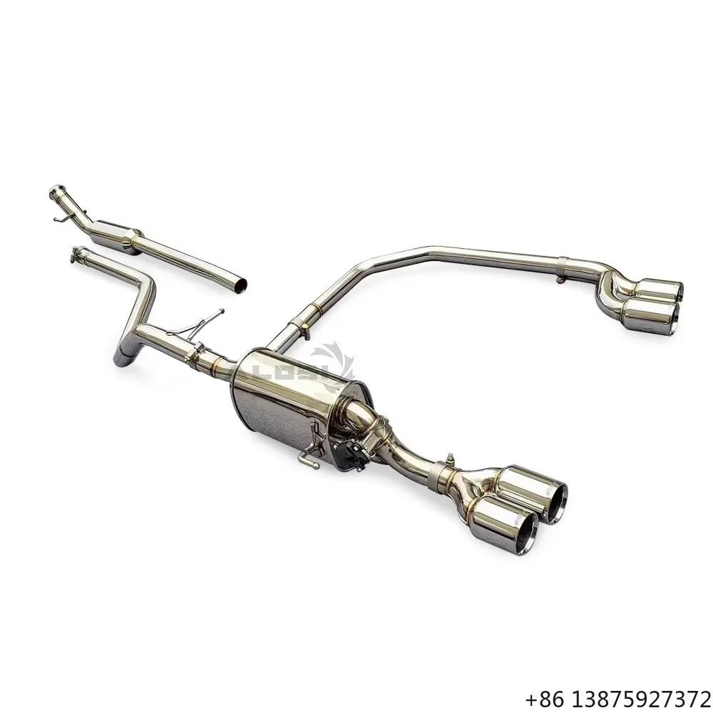 

Stainless Steel Catback Exhaust for RCZ 1 6T 2010 2018 Racing Performance Valved Muffler Power Sound