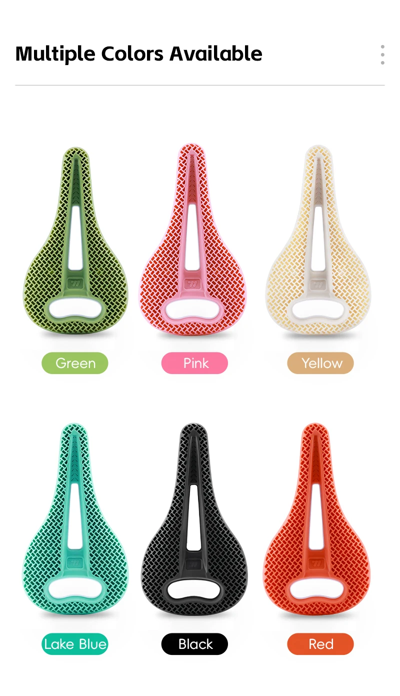 WEST BIKING 3D Honeycomb Fahrradsattel Atmungsaktiver Hohlsitz zur Druckentlastung Leichtgewichtiger Sitz für Rennräder und Mountainbikes für Langstrecken – Detail 12