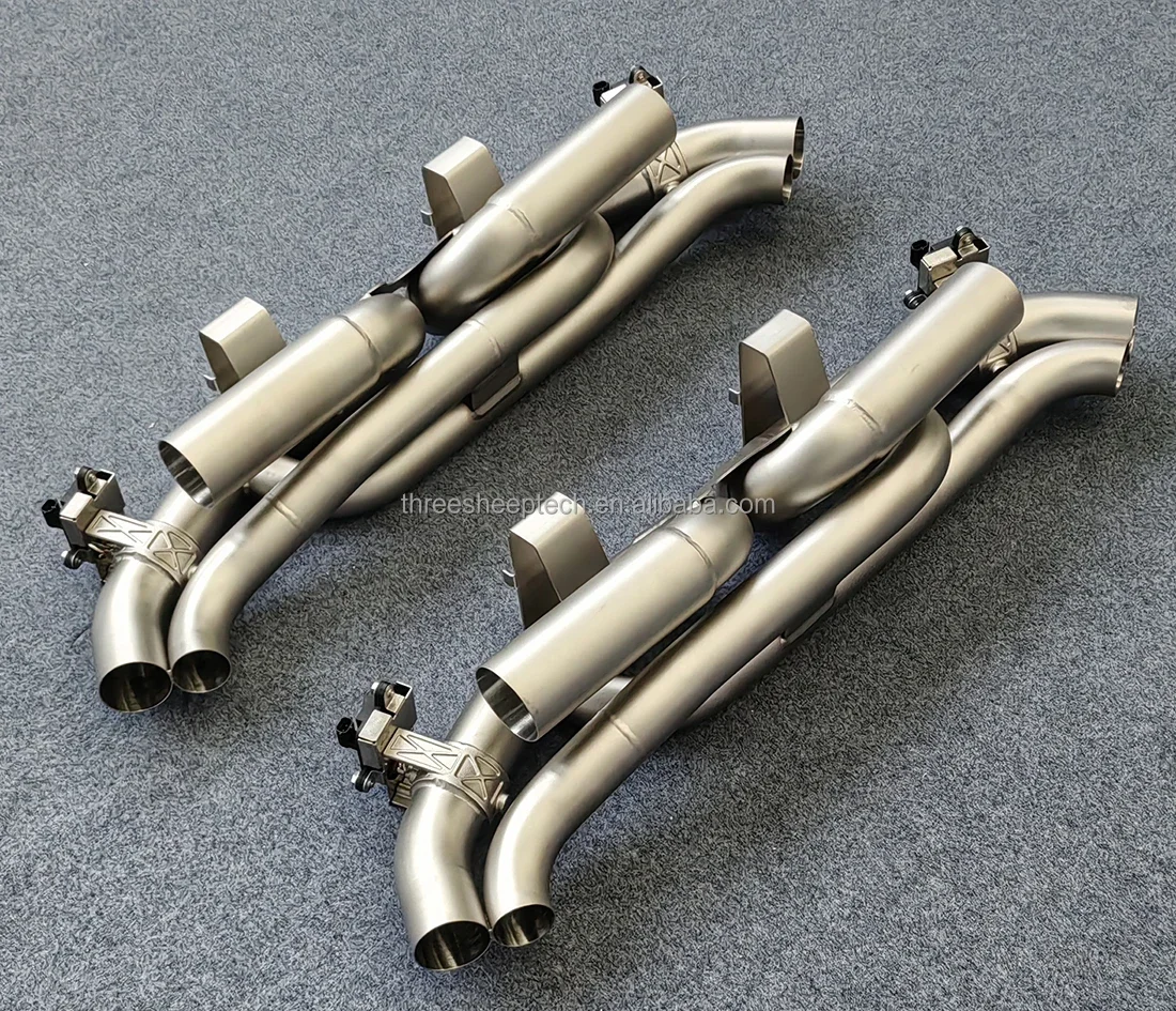 Factory Price Custom Stainless Steel / Titanium Exhaust Catback For Porsche 911 992 996 Gt3 Turbo S Carrera 3.0t Exhaust Pipe