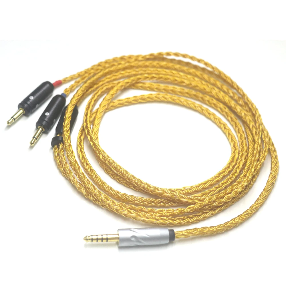 16 Core 99% 24k مطلية بالذهب Occ سماعة كابل ل البؤري واضح Elear Elex Elegia Stellia Celestee Radiance سماعة الرأس