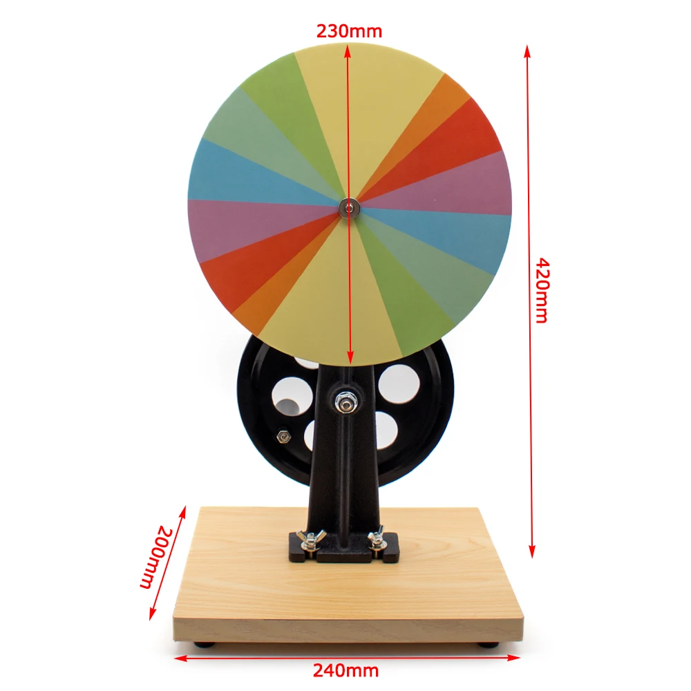 Hand-Crank Newton Color Disc – Seven-Color Optical Mixing Science Experiment Tool for Middle School Physics Teaching