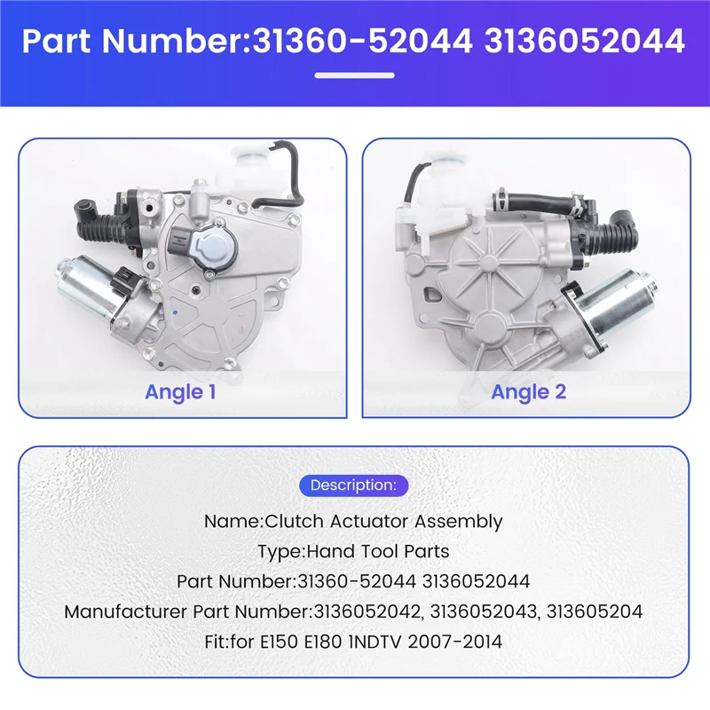

AUTO 31360-52044 Car Clutch Actuator Assembly For Toyota Verso Corolla Auris E150 E180 1NDTV 2007-2014 3136052042 3136052043