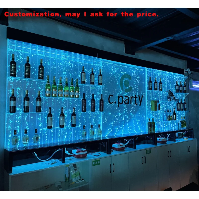 

На заказ. Индивидуальный декор, полка для вина, решетчатая пузырьковая стена, украшение для ночного клуба