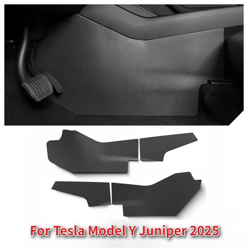 

For Tesla Model Y Juniper 2025 Central Control Anti Kick Pads TPE Both Side Defense Kick Protective Pad Car Interior Accessories