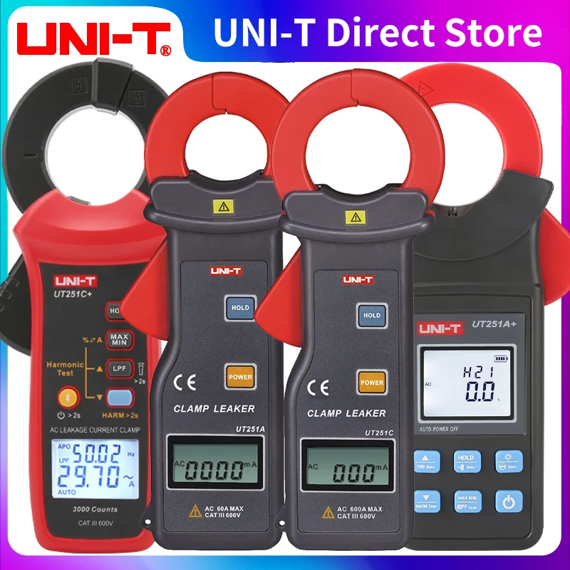 Picture: UNI-T Leakage Current Clamp Meters UT251A UT215A+ UT251C+ High Sensitivity Ammeter Pliers Electric Current Tester Auto Range