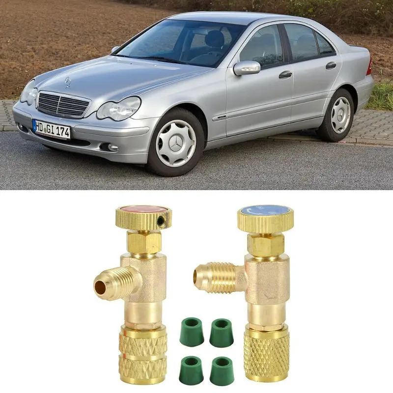 Car Accessories r22 r410 Car refrigerant relief valve For mercedes w203 w204 w205 w211 cla CLK CLS GLA-CLASS M-CLASS R-CLASS