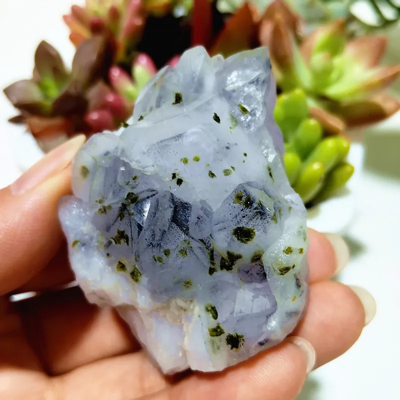 Natural Stones Super Seven Associated Epidote Crystals Mineral Meditation Witchcraft Spiritual Healing Chakra Room Decoration