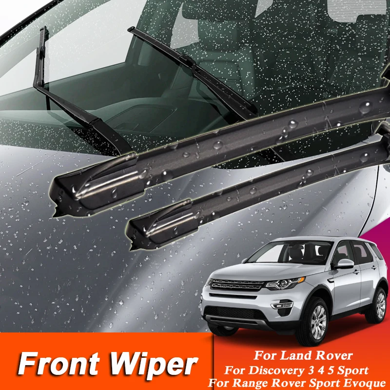 

2pcs Car Wiper Blade Windscreen Wipers For Range Rover Discovery Evoque Freelander Velar Rubber Auto Wiper External Accessory