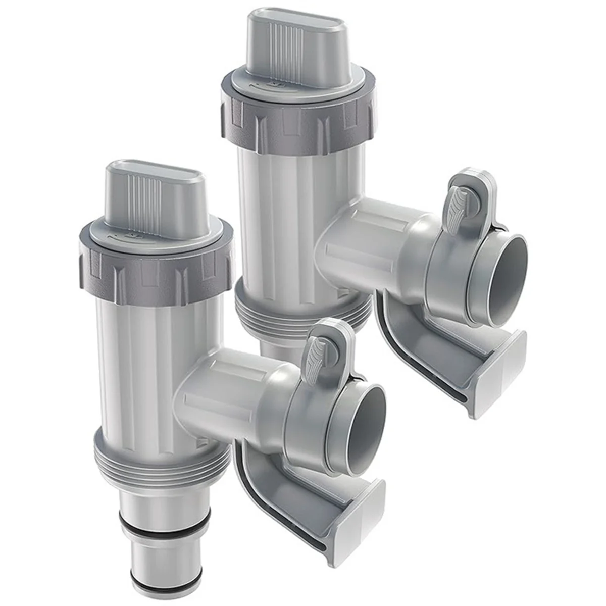 

ABQR Pool Hose Adapter, Swimming Pool Replacement Parts Pool Hose Bracket and Plunger Valve for Above Ground Swimming Pool