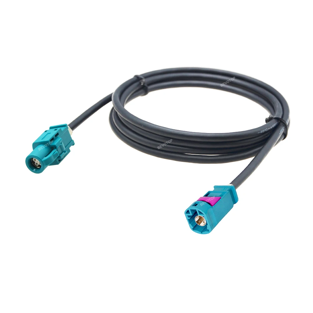 BEVOTOP Universal 4 Pin HSD Cable Water Blue Code Z Male to Female Adapter 4-Cores 535 Cable Harness for Benz BMW Audi VW