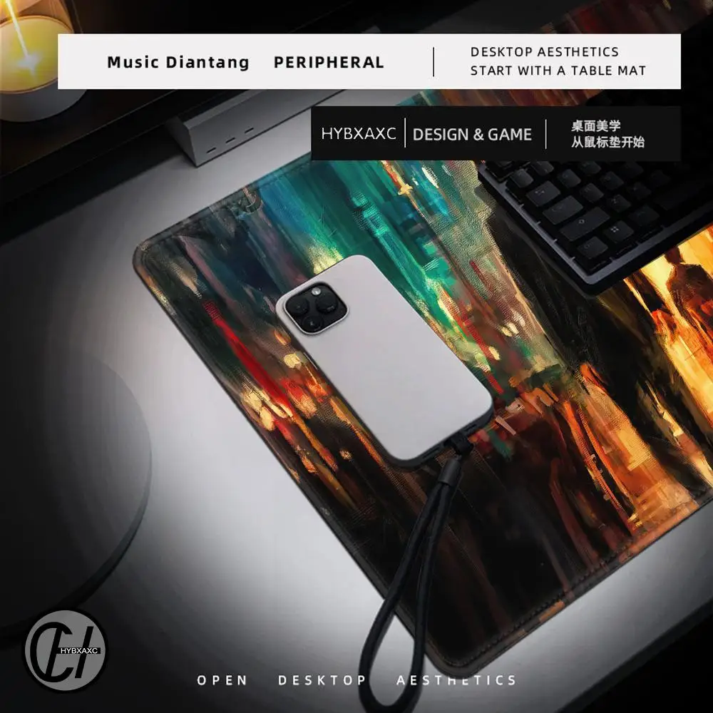 John Wick Mousepad antiderrapante Lockedge Office Student Gaming Almofada de escrita grande espessada 100x50