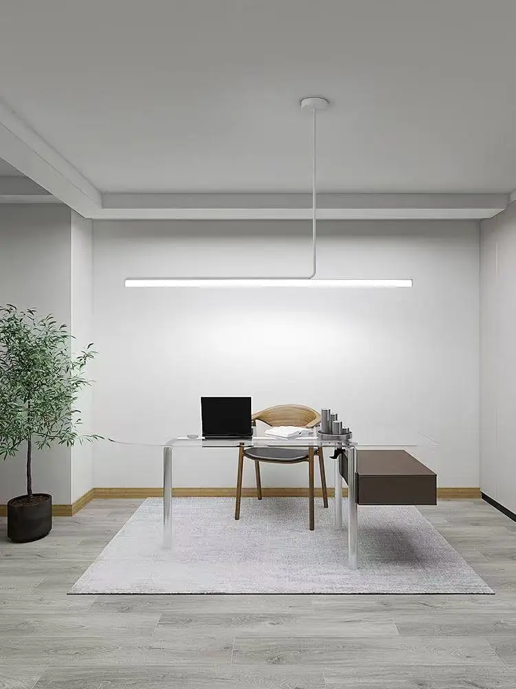 One-word Long Strip Led Restaurant Pendant Lights Nordic Simple Dining Table Bar Chandeliers Modern Home Indoor Lighting Lamps