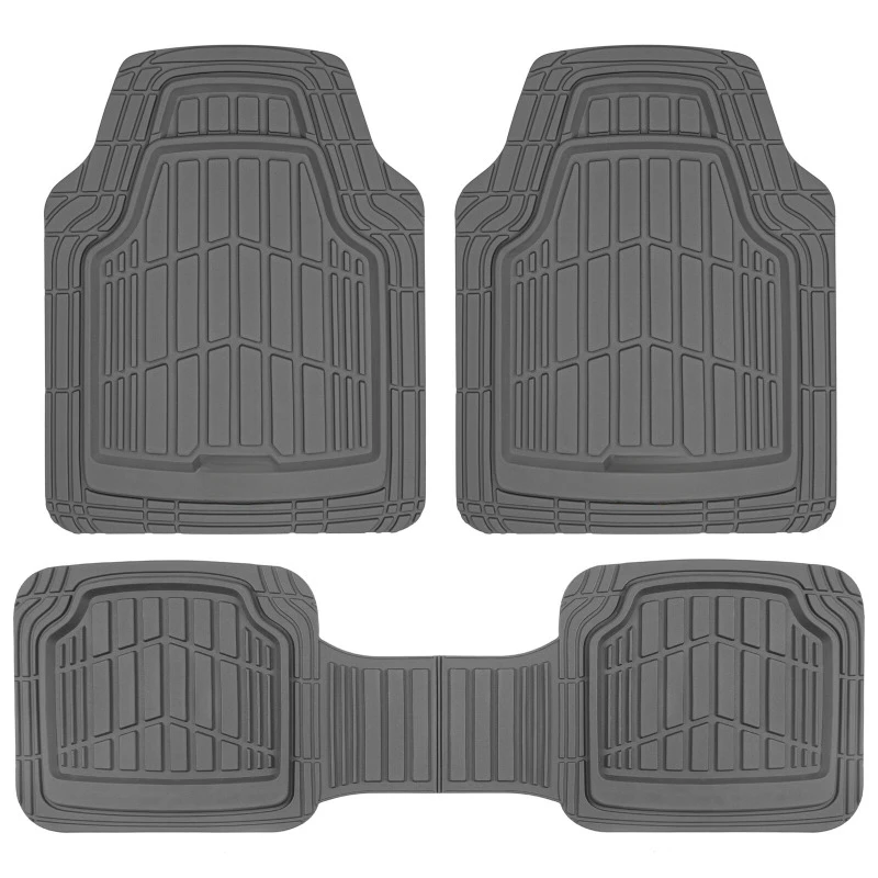 

CAT® 3pc Gray Car Rubber Floor Mats for All Weather Protection Custom Fit United States