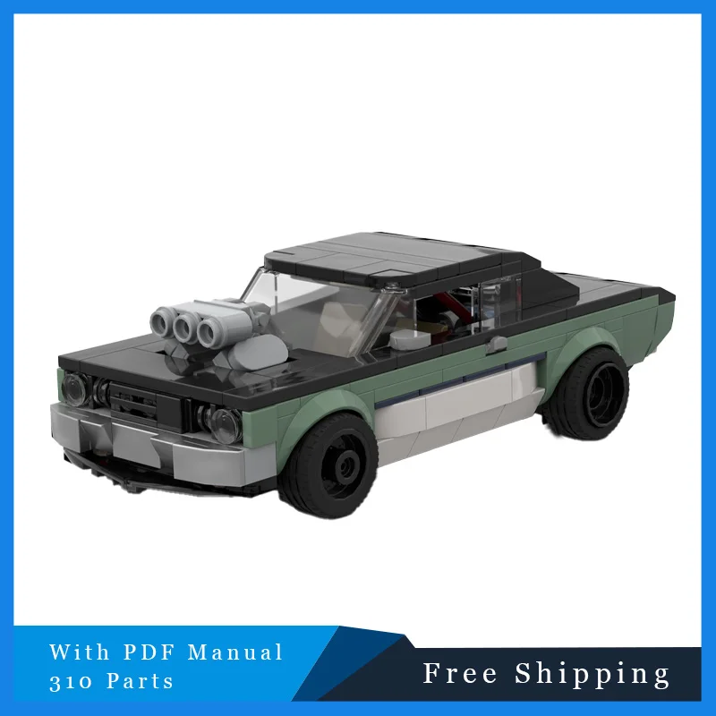 310 pièces célèbre film Sport voiture modulaire MOC blocs de construction modèle créatif enfants éducation bricolage assemblage jouets ensemble cadeau d'anniversaire