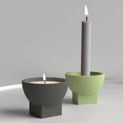 DIY Handmade Candle Silicone Mold, Creative Plaster Diffuser Container, Concrete Storage Box, Wax Cement Crafts Molds