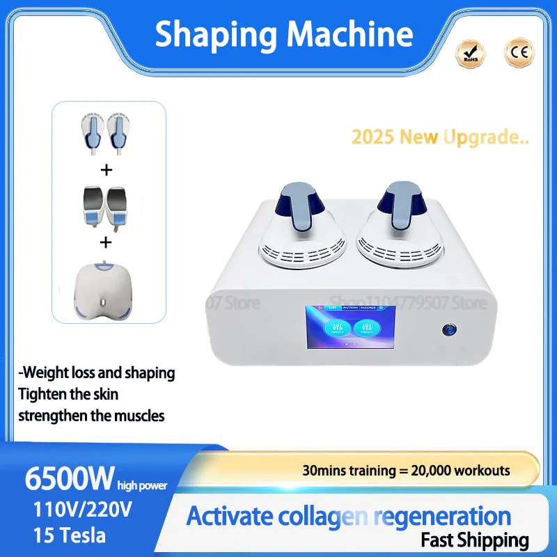 

Professional Body Sculpting Machine 6500W 2025 Sculpting Machine Body Shape Body Sculpting Muscle Building Machine 15Tesla