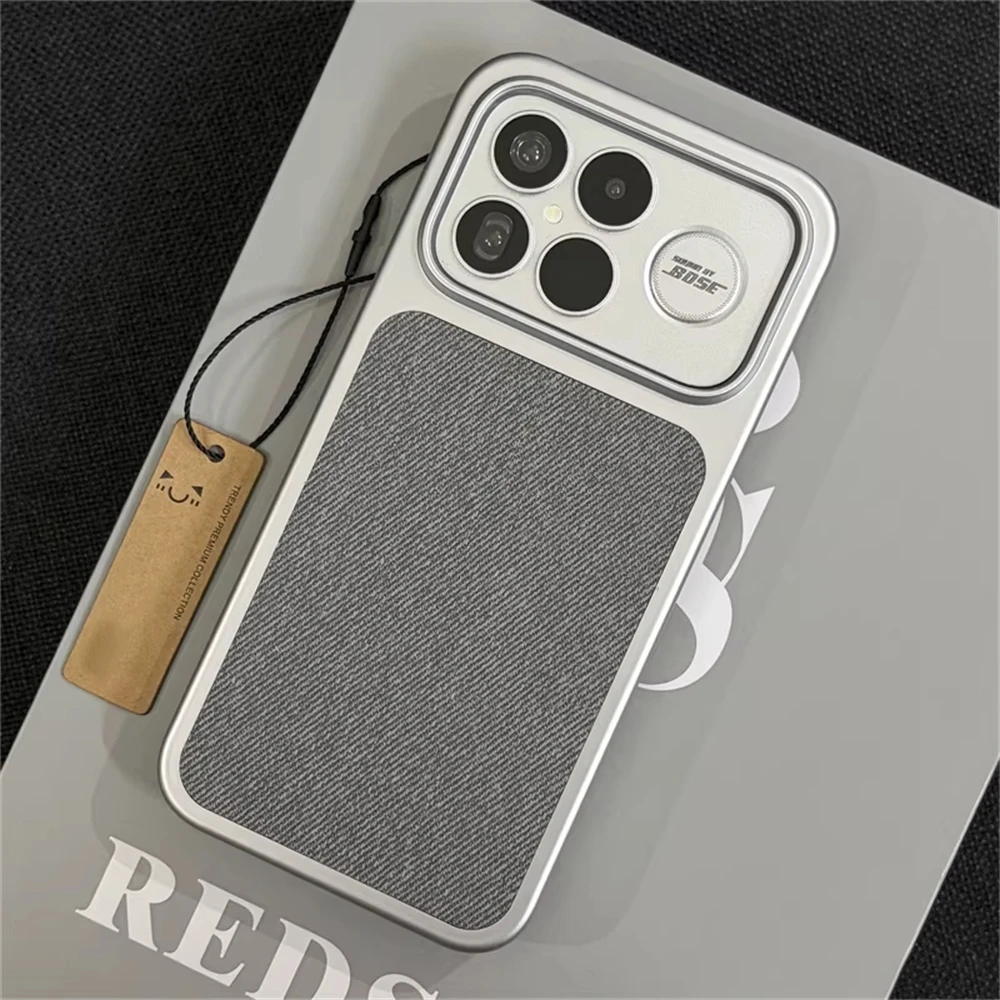 Modische Schutzhülle aus Leinenfaser mit magnetischer Hartschale für Xiaomi Mi 17 Pro Max POCO F9 F8 Ultra, kabelloses Laden, schlanke Hartschale – Detail 9