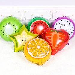 5pcs 18 inch non repeating fruit aluminum film balloon party theme decoration watermelon strawberry balloon