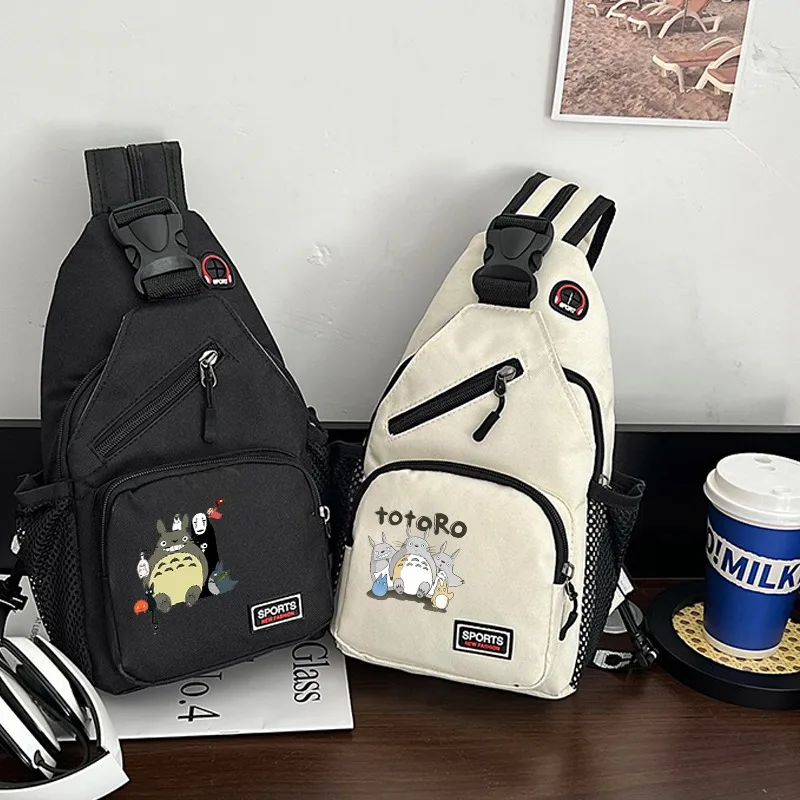 

Totoro Shoulder Bag Women Men Outdoor Portable Crossbody Bag Unisex Multifunctional Waterproof Backpack Birthday Party Gifts New