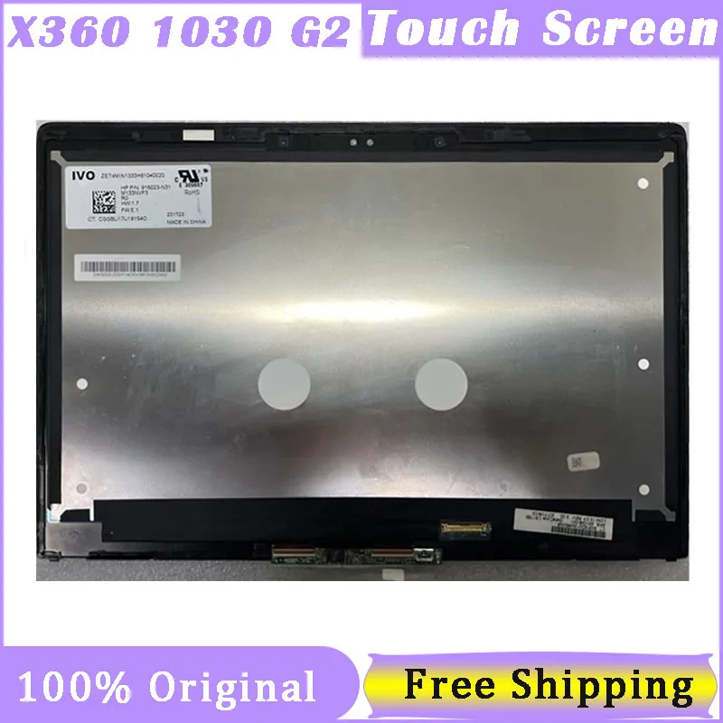 

13.3 Inch Touch Screen For HP EliteBook X360 1030 G2 Digitizer Replacement Assembly 917928-001 UHD 3840*2160 FHD 1920*1080