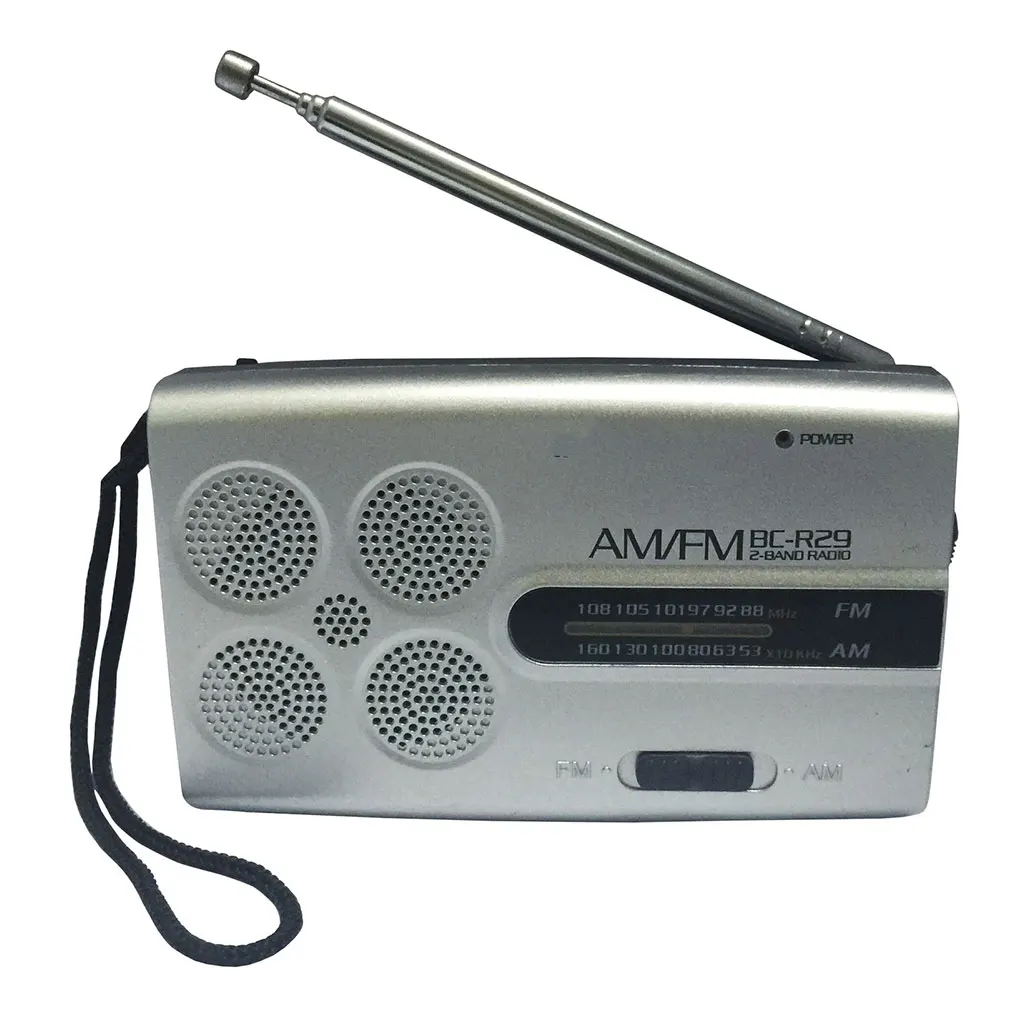 BC-R29 Mini Pocket Portable Radio AM FM Radio Receiver Music Morning Exercise Player