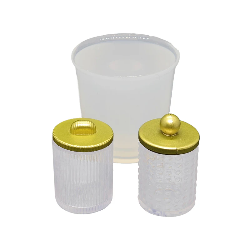 【BS】1 Set Dollhouse Food And Play Jar Silicone Mold UV Epoxy Turnover Mold Doll Accessories Toy Scene Decoration