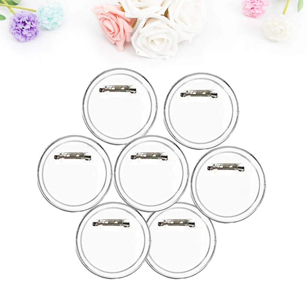 

36 Pcs Badge Brooch Button Press for Buttons Clear Badges Kit with Pin Craft Supplies Acrylic