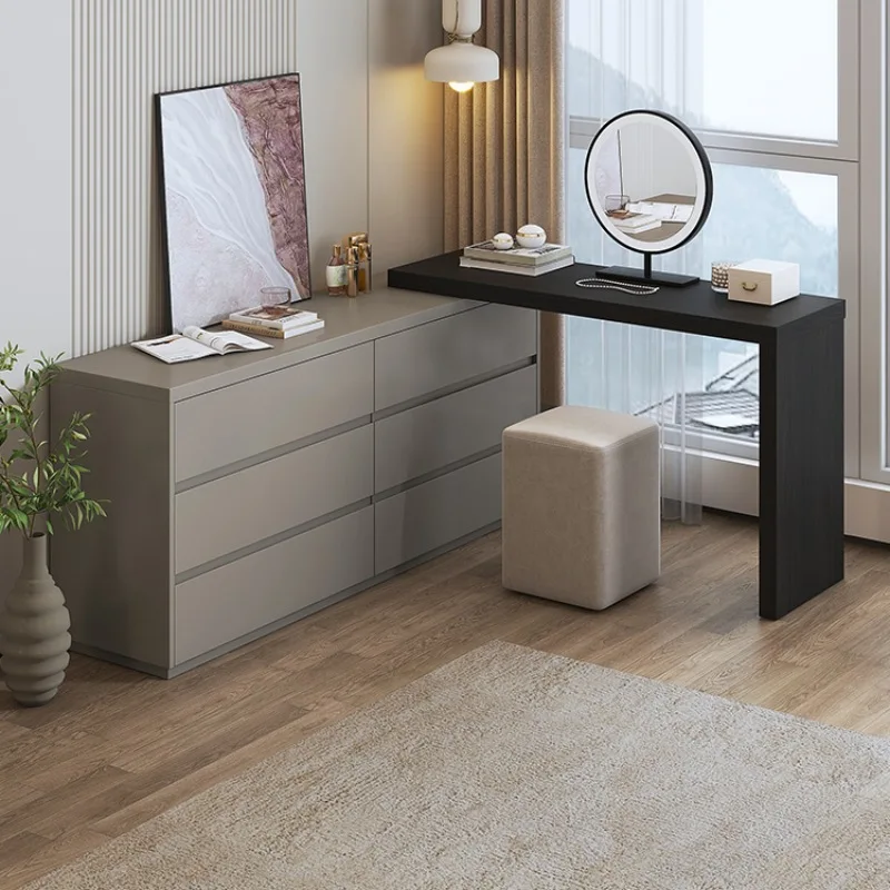 Italian minimalist dresser, chest of drawers, bedroom TV cabinet, makeup table combination, bedside storage six chest of drawers