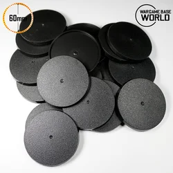 Pack of 10 Wargame 60mm Round Bases Plastic Round Bases