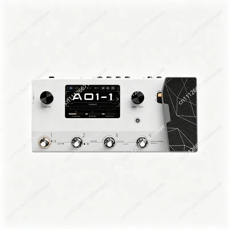 Electric guitar integrated speaker analog effect device, guitar bass effect device