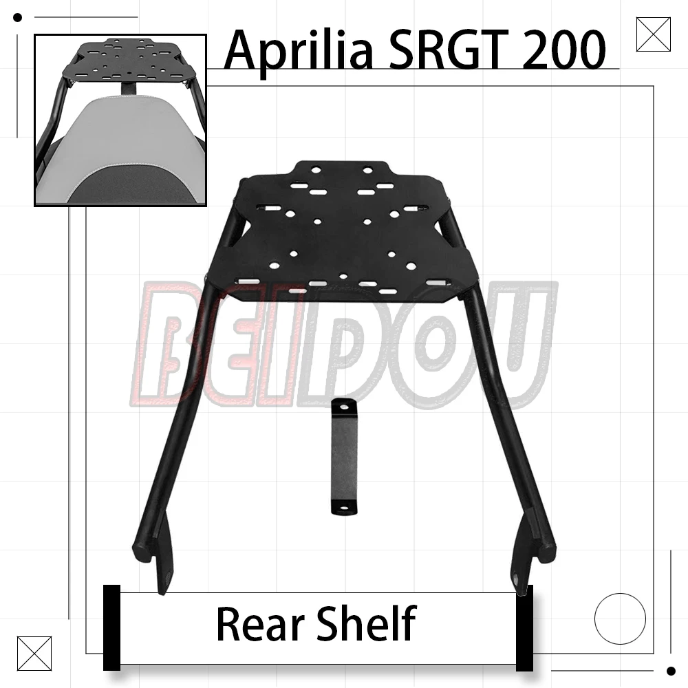 

New For Aprilia SRGT 200 SR GT 200 GT200 Motorcycle Modified Tail Box Rack Rear Rack Trunk Rack Travel Rack