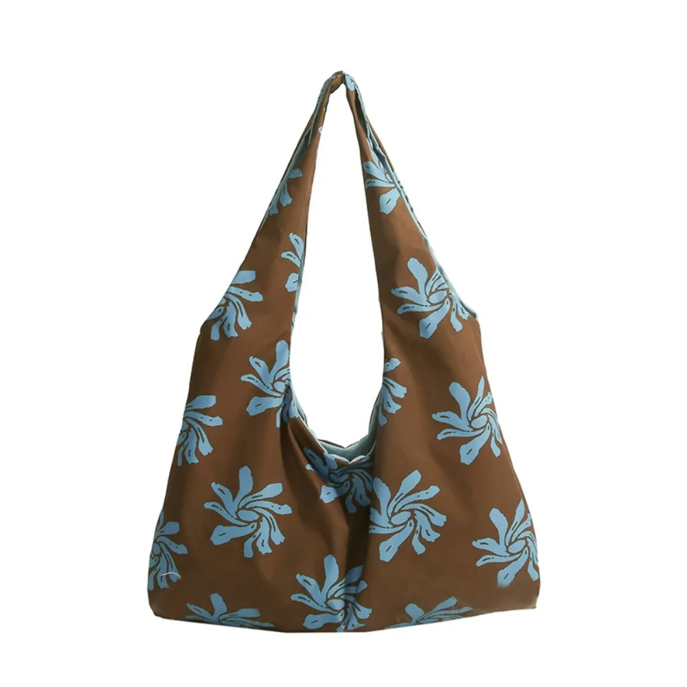 

Portable Cloth Orchid Vest Bag Korean Style Flower Canvas Shoulder Bag Retro Large Capacity Lazy Style Messenger Bag Outdoor
