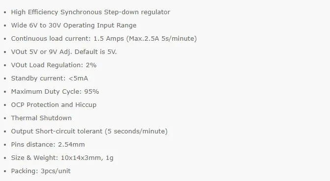 Matek System MICRO BEC 6-30V TO 5V/9V-ADJ voltage reduction module for cross machine use