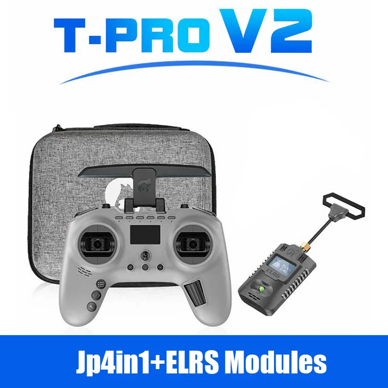 Jumper T-Pro V2 ELRS 1000mW 30dBm JP4IN1 ELRS ExpressLRS Radiobediening voor Hall Gimbals Drones Vliegtuig Multi-protocol Flysky