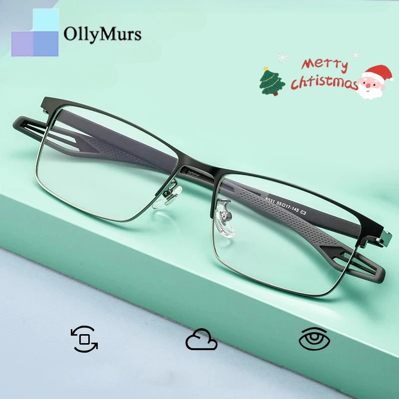

OLLYMURS модные ретро очки удобные спортивные ультра легкие очки из сплава квадратные оптические очки по рецепту оправа для мужчин Y853