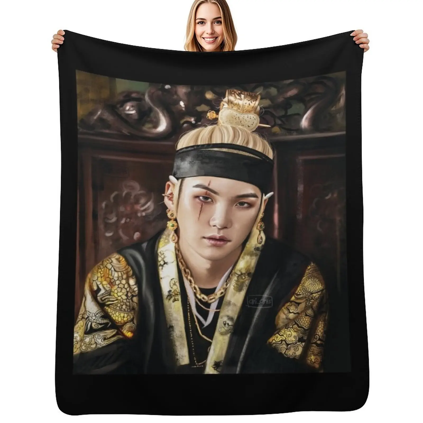 

King AD Throw Blanket Multi-Purpose Warm Designers For Decorative Sofa Blankets