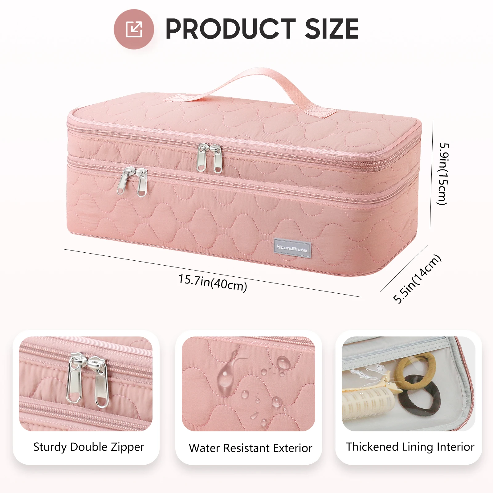 Outdoor Multifunction Travel Cosmetic Bag Female Storage Make Up Cases Women Toiletries Organizer Portable Hairdryer Handbag