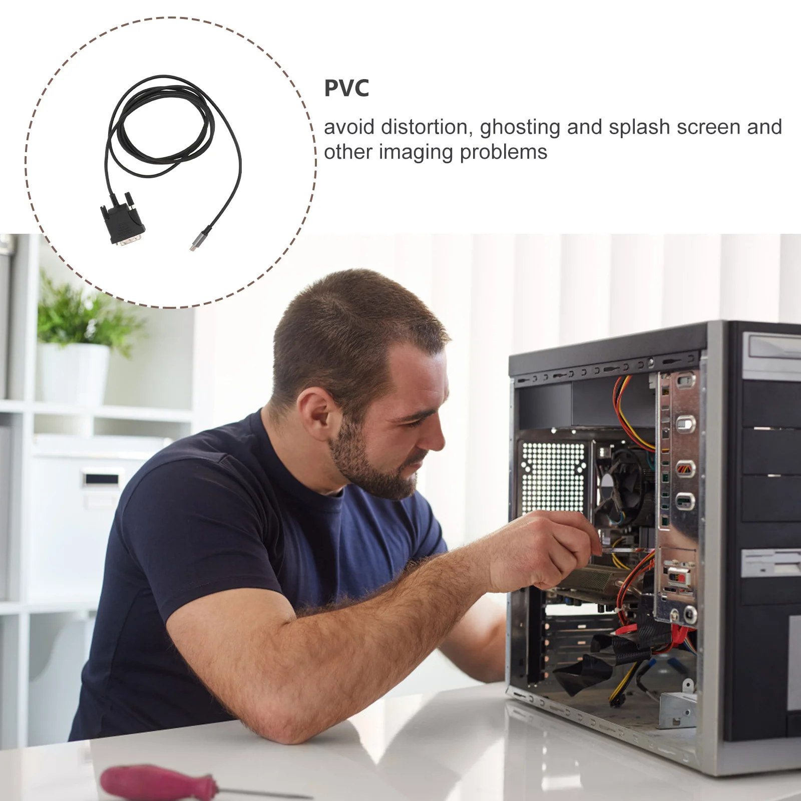 

Type- Premium Durable High-Speed High-Definition Cable Adapter 10Gbps Usb3.1 Type-C To Dvi Adapter Cable For Monitor